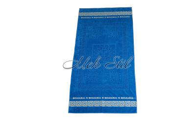 Хавлиени кърпи Плажни кърпи Луксозна плажна кърпа в цвят Турско синьо